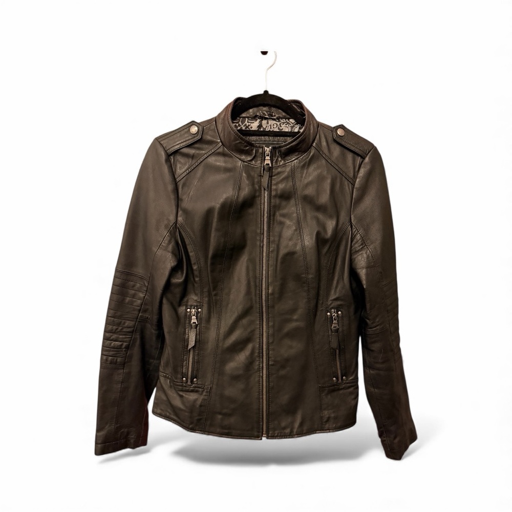 Guess Women's Black Leather Jacket